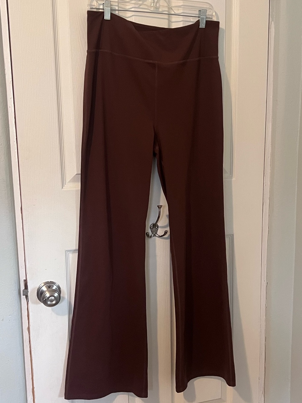 Girlfriend Collective high rise flare legging XXL rust brown